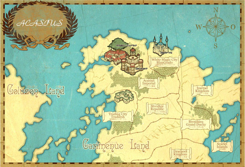 カリメーヌ大陸地図サイズ小